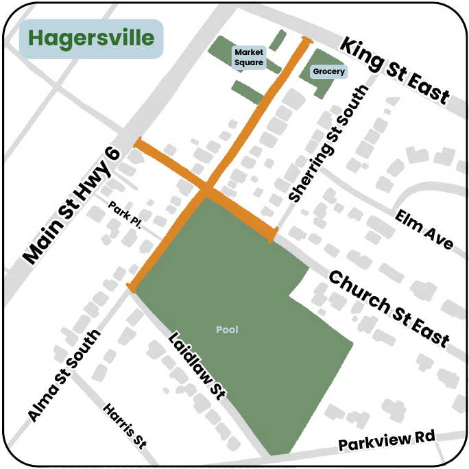 Map of Hagersville